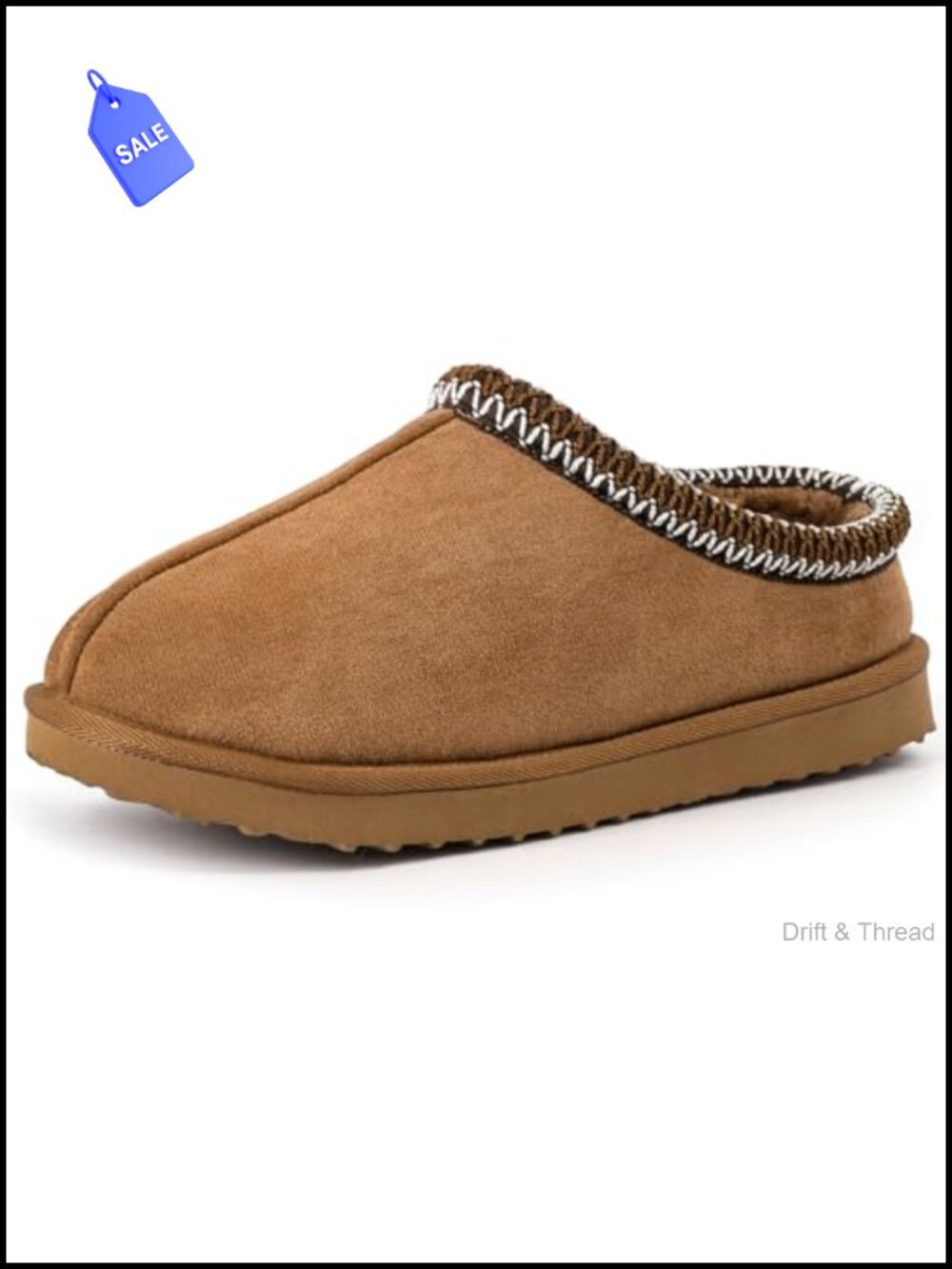 Faux Suede Fuzzy Lined Ankle Clogs Indoor Outdoor Slippers